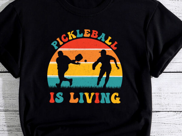 Pickleball is living paddleball lover men women pc t shirt illustration