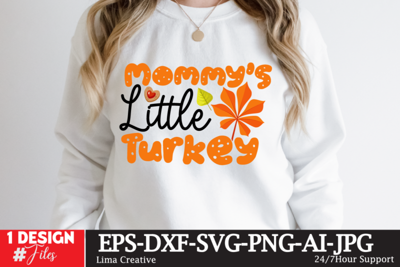 Mommy’s Little Terkey T-shirt Design,fall t-shirt design, fall t-shirt designs, fall t shirt design ideas, cute fall t shirt designs, fall festival t shirt design ideas, fall harvest t shirt