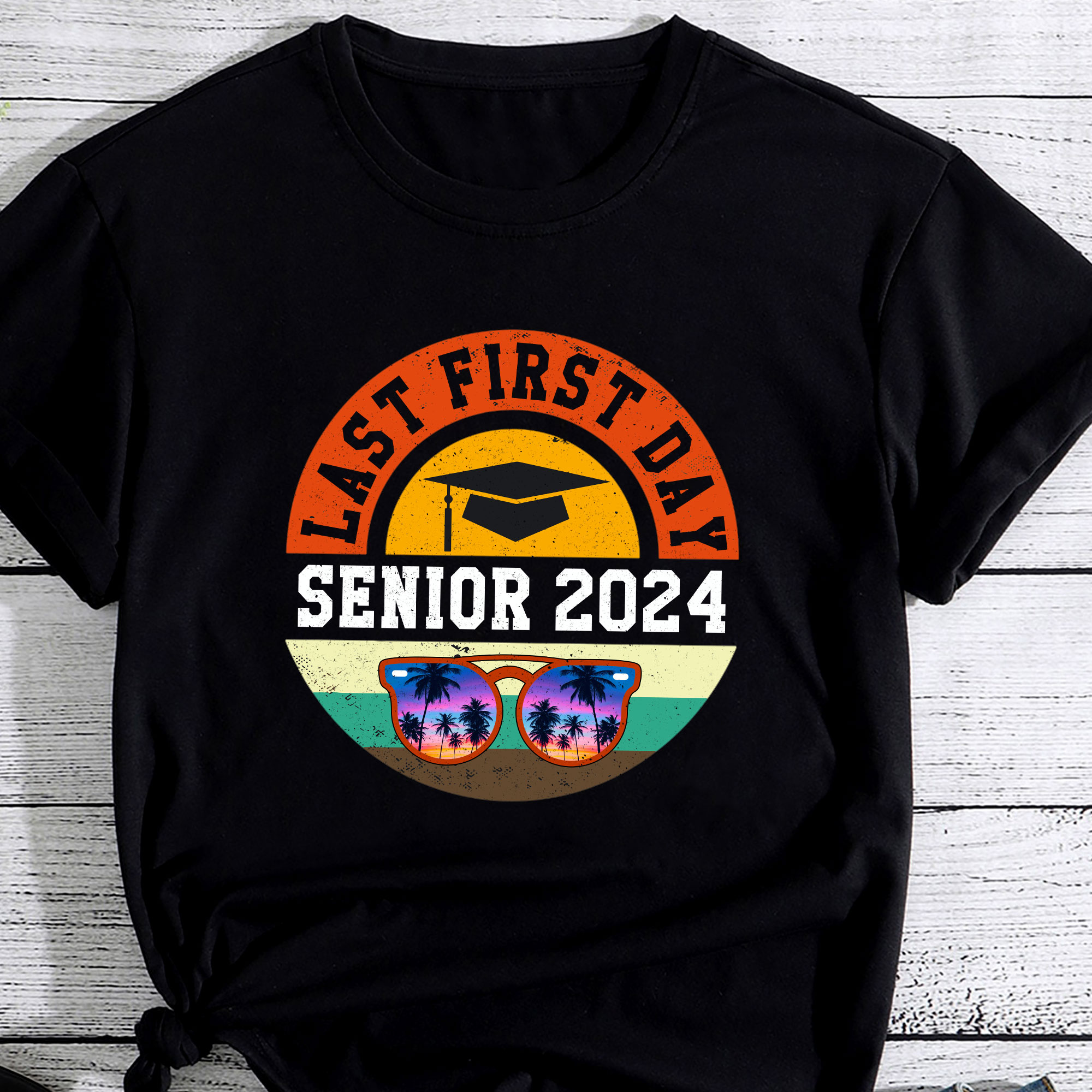 Retro Last First Day Of School Senior 2024 Sunglasses Boys PC - Buy t ...