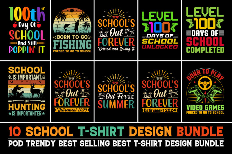 100 T-Shirt Design Bundle 8