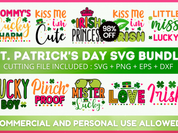 St. patrick’s svg bundle, st. patrick’s t-shirt bundle