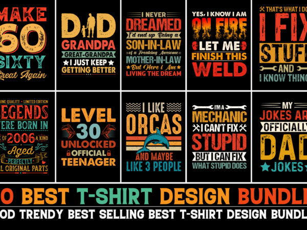 T-shirt design bundle