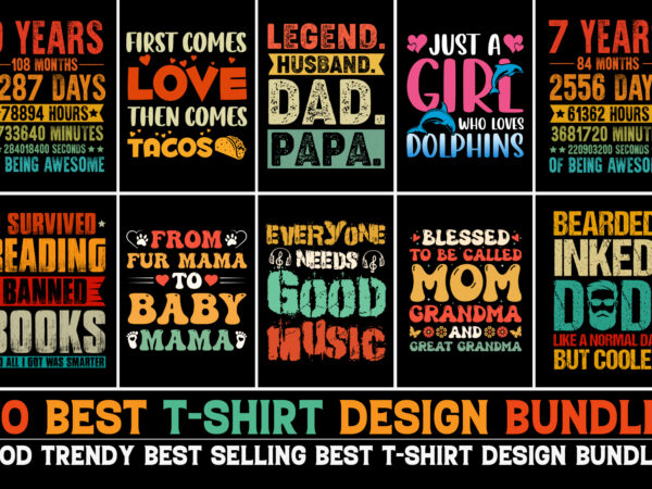 T-shirt design bundle