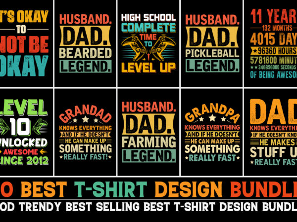 T-shirt design bundle