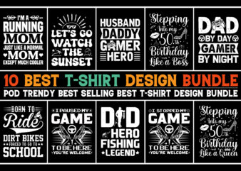 T-Shirt Design Bundle-Typography