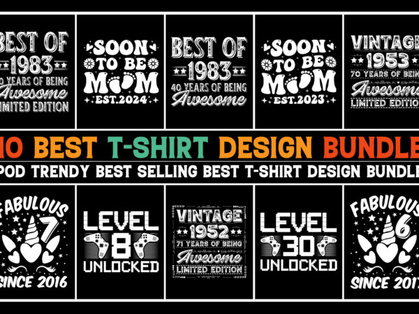 T-shirt design bundle-vintage t-shirt design