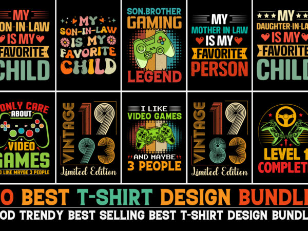 T-Shirt Design Bundle For POD - Buy T-Shirt Designs