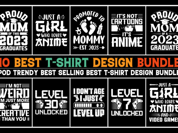 T-shirt design bundle for pod