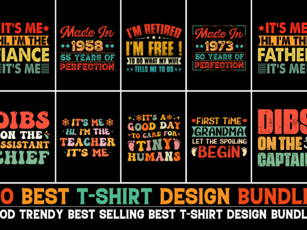 T-shirt design bundle for pod