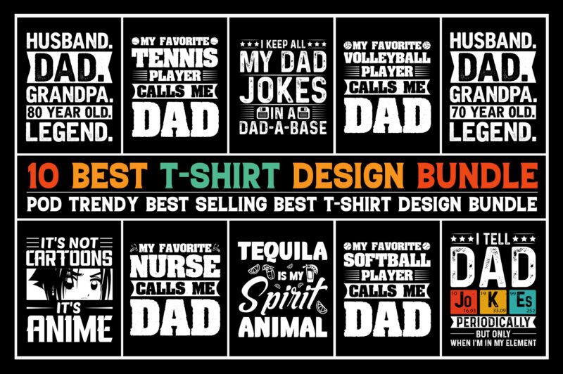 T-Shirt Design-T-Shirt Design Bundle