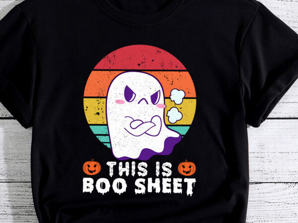 This is boo sheet ghost retro halloween costume men women pc t shirt designs for sale