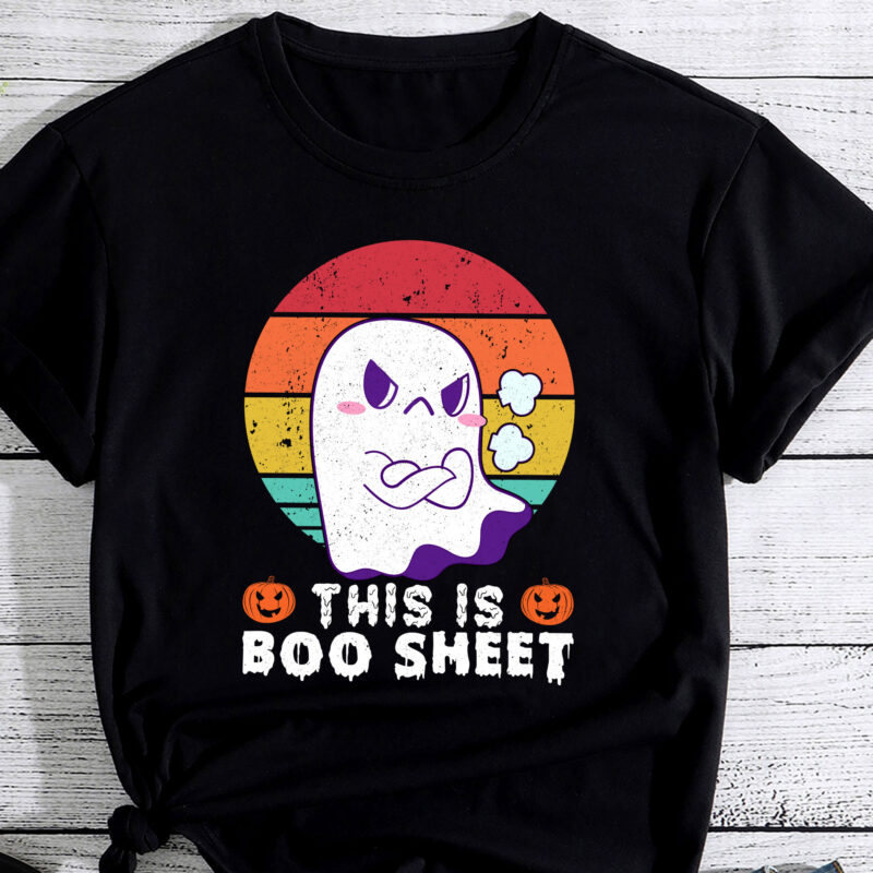 This Is Boo Sheet Ghost Retro Halloween Costume Men Women PC