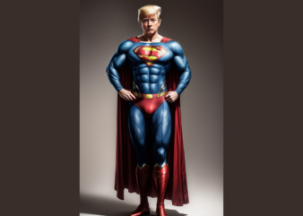 Trump Super Man t shirt design graphic, Trump Super Man best seller tshirt design, Trump Super Man tshirt design, Trump Super Man png file