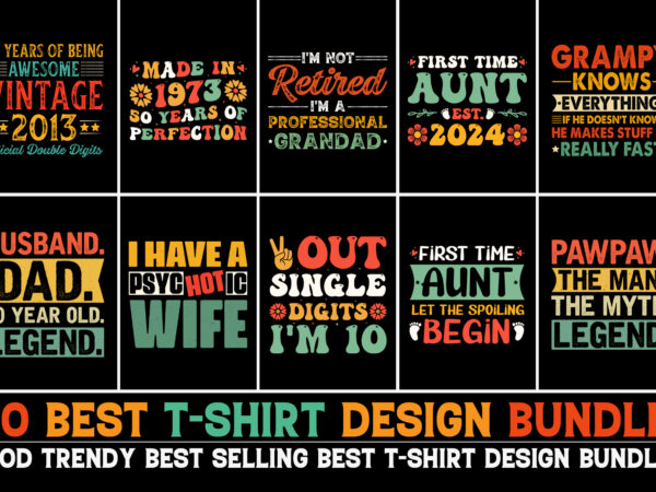 Typography t-shirt design bundle