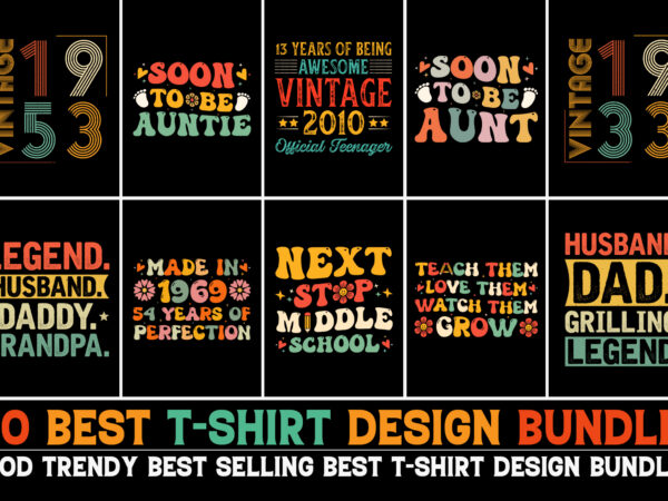 Typography t-shirt design bundle