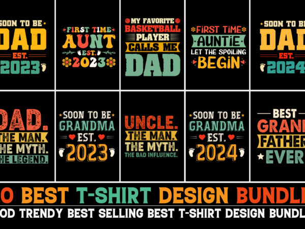 Typography t-shirt design bundle