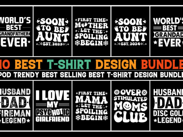 Typography t-shirt design bundle