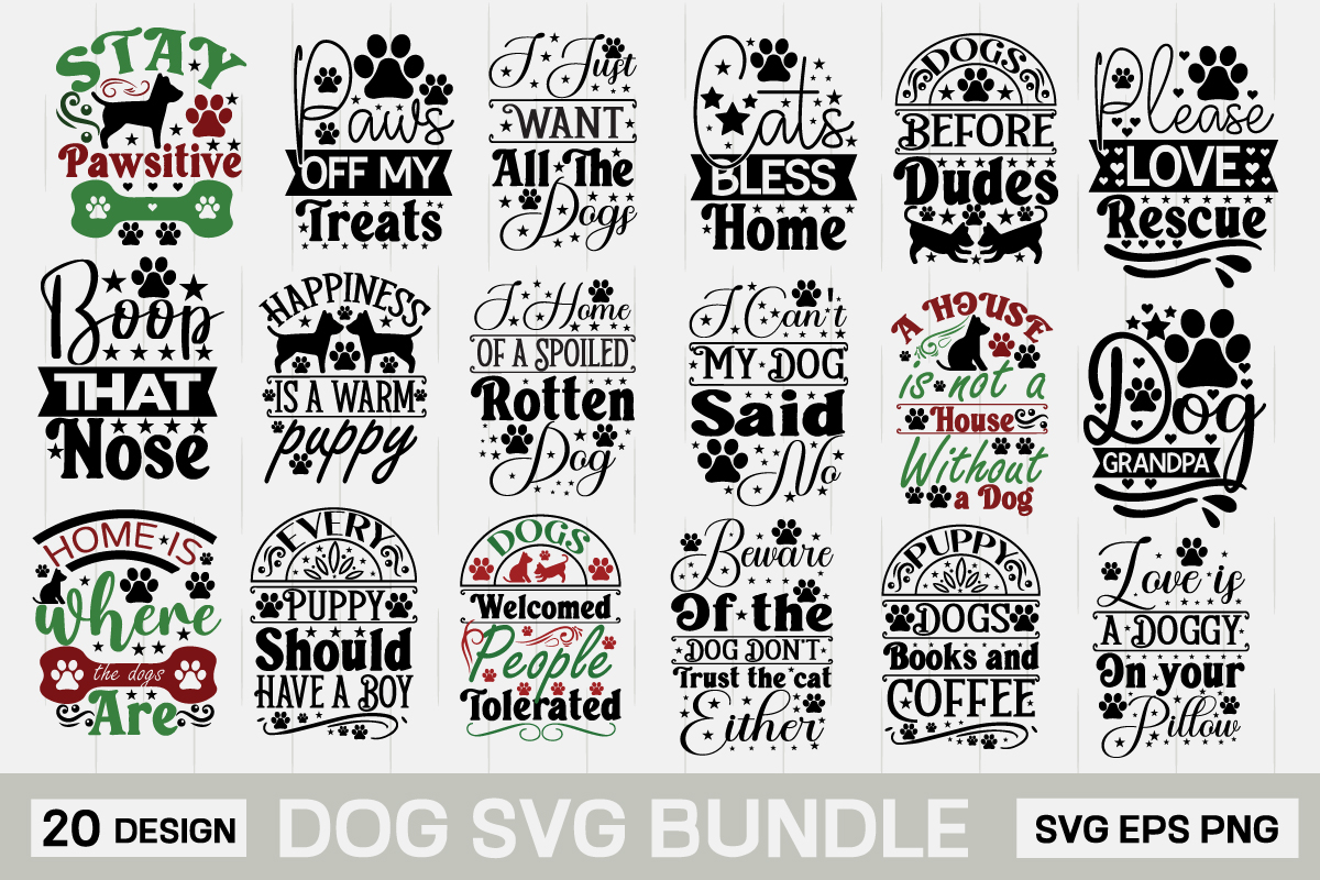 Dog Svg Bundle ,Birthday Dog svg, Dog Birthday svg, Dog Bandana svg ...