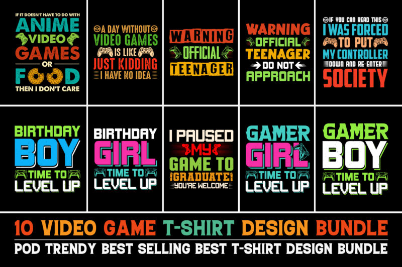 100 T-Shirt Design Bundle 5