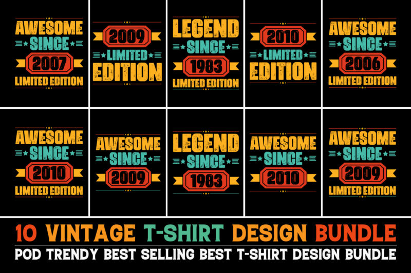 100 T-Shirt Design Bundle 8