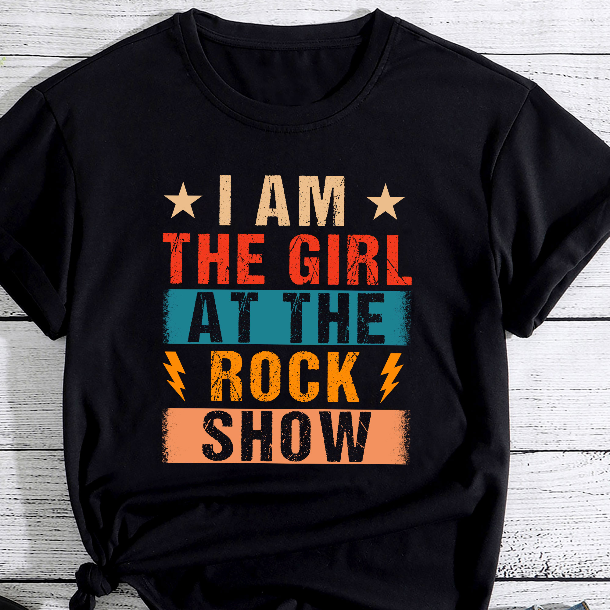 Vintage I Am The Girl At The Rock Show, Rock Music Lover PC - Buy t ...