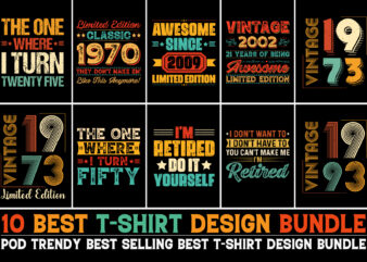 Vintage T-Shirt Design Bundle