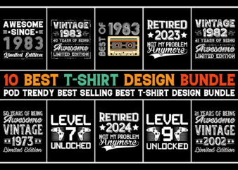 Vintage T-Shirt Design Bundle