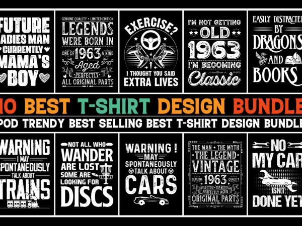 T-Shirt Design Bundle-Retro Vintage Graphic by T-Shirt Design Bundle ·  Creative Fabrica