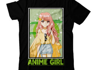 Anime Girl T-Shirt Design, Anime Girl Vector Graphic T-Shirt Design, Anime T-Shirt Design, 2021 t shirt design, 9 shirt, amazon t shirt design, among us game shirt, Baseball Shirt Designs,
