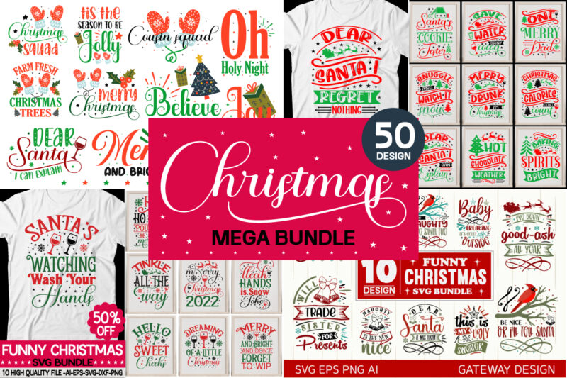 Christmas Svg Bundle,CHRISTMAS MEGA BUNDLE, Christmas Svg Bundle, Christmas 2022 svg, Christmas svg, Winter svg, Holidays svg,Commercial Use Cut Files Cricut ,Funny Christmas SVG Bundle, Christmas sign svg , Merry