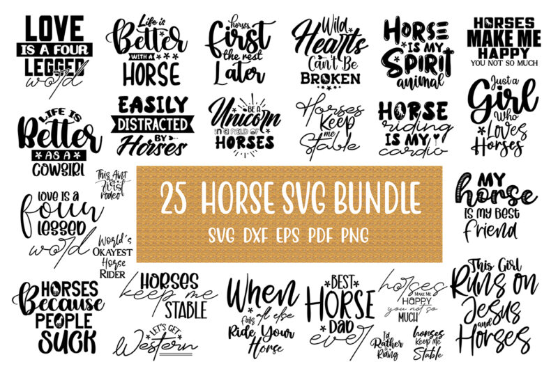 Horse SVG Bundle