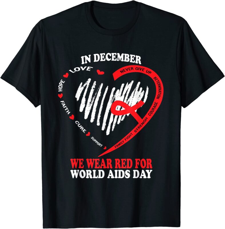 15 World AIDS Day Shirt Designs Bundle For Commercial Use Part 4, World AIDS Day T-shirt, World AIDS Day png file, World AIDS Day digital file, World AIDS Day gift,