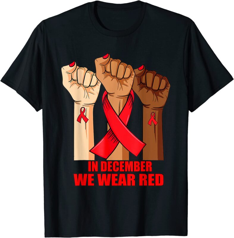 15 World AIDS Day Shirt Designs Bundle For Commercial Use Part 4, World AIDS Day T-shirt, World AIDS Day png file, World AIDS Day digital file, World AIDS Day gift,