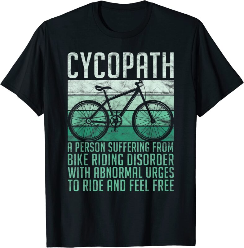 Falling Cyclist T-shirt Design Vector Download