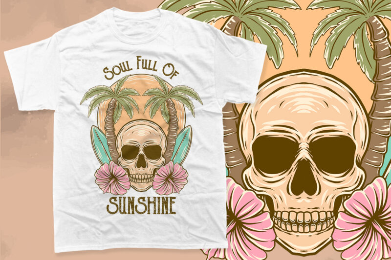 Vintage Skeleton Summer Beach PNG T-shirt Designs Bundle, Summer Vacation T-shirt Design for Print on Demand,