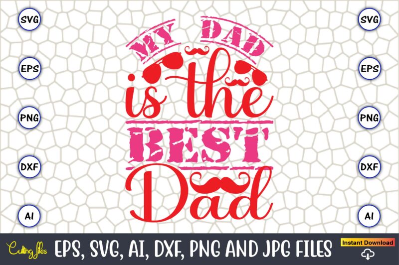 Buffalo Bills Best Dad Ever American Flag SVG PNG EPS DXF - Father's Day  Clipart Cutting File Cricut File Silhouette