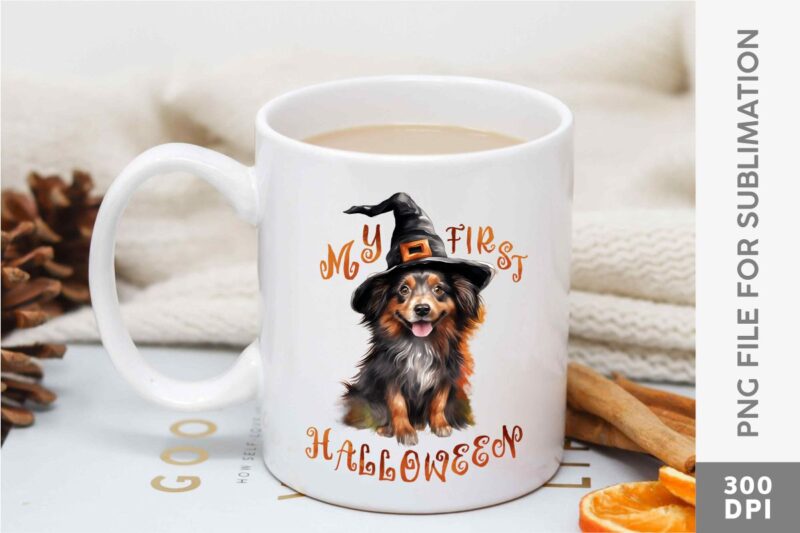 Halloween Witch Dogs Quotes Sublimation Designs Bundle, Witch Dog T-shirt Designs PNG Bundle, Halloween T-shirt Design Pack