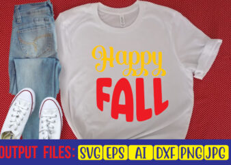 Happy Fall SVG Cut File
