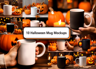 Halloween Mug Mockup Bundle