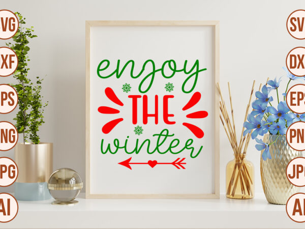 Enjoy the winter vector clipart