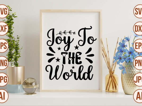 Joy to the world vector clipart