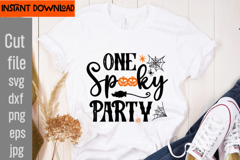 One Spooky Party T-shirt Design,31 October T-shirt Design,Halloween T-Shirt Design Bundle, Halloween T-Shirt Design Bundle Quotes,Halloween Mega T-Shirt Design Bundle, Happy Halloween T-shirt Design, halloween halloween,horror,nights halloween,costumes halloween,horror,nights,2023 spirit,halloween,near,me halloween,movies