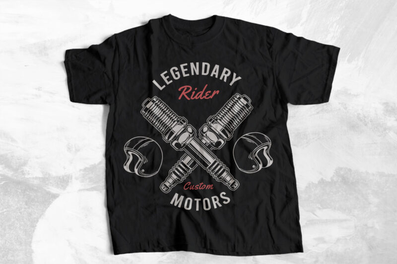 Vintage Motorcycle Vector Graphic T-shirt Designs Bundle
