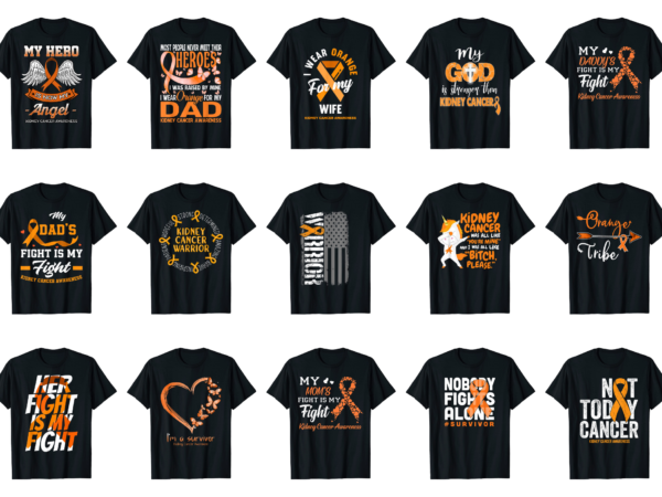 15 kidney cancer shirt designs bundle for commercial use part 5, kidney cancer t-shirt, kidney cancer png file, kidney cancer digital file, kidney cancer gift, kidney cancer download, kidney cancer design