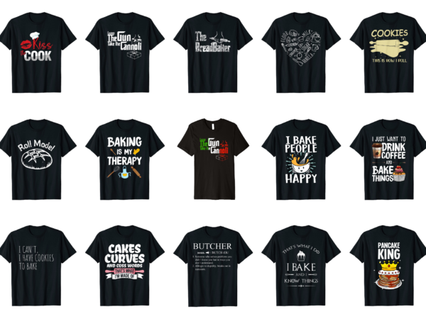 15 baker shirt designs bundle for commercial use part 4, baker t-shirt, baker png file, baker digital file, baker gift, baker download, baker design