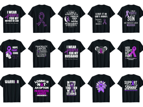 15 pancreatic cancer awareness shirt designs bundle for commercial use part 5, pancreatic cancer awareness t-shirt, pancreatic cancer awareness png file, pancreatic cancer awareness digital file, pancreatic cancer awareness gift,