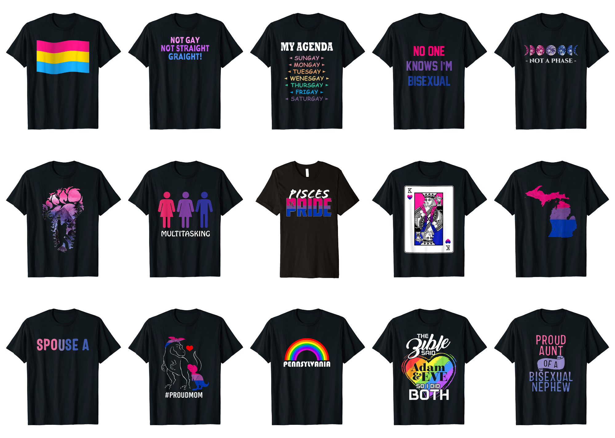 15 Bisexual Shirt Designs Bundle For Commercial Use Part 5 Bisexual T Shirt Bisexual Png File