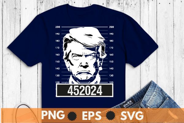 Trump Mugshot 2024 President T-Shirt Design 2 - Buy t-shirt designs