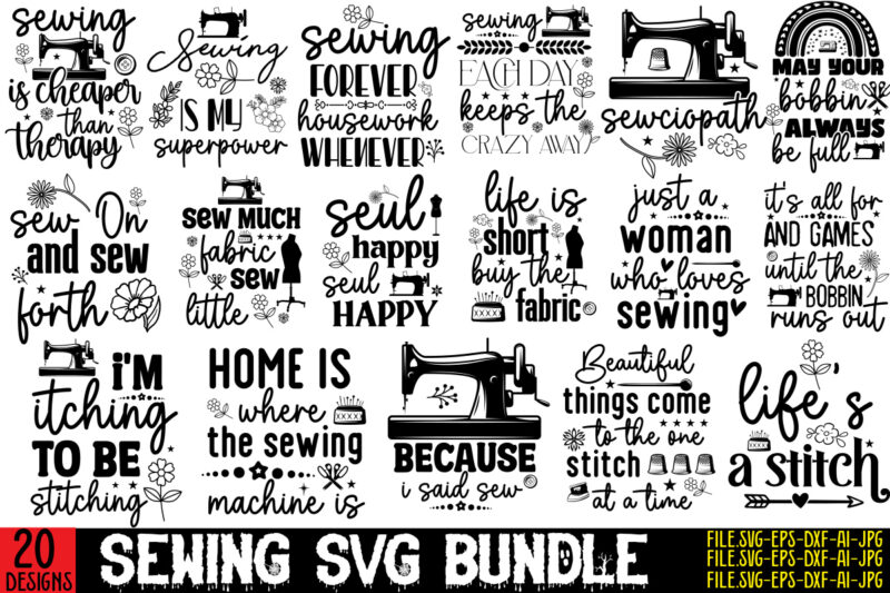 Sewing SVG Bundle,Beautiful Things Come To The One Stitch At A Time T-shirt Design,Sewing Svg Sewing Png Sewing Bundle Sewing Designs Sewing Cricut Peace Love Sewing Svg Sewing Design Sewing