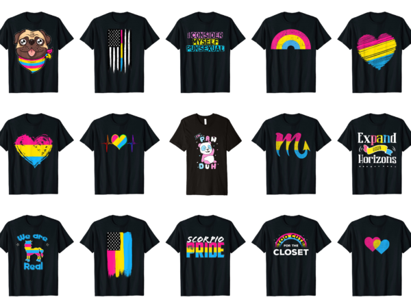 15 pansexual shirt designs bundle for commercial use part 5, pansexual t-shirt, pansexual png file, pansexual digital file, pansexual gift, pansexual download, pansexual design